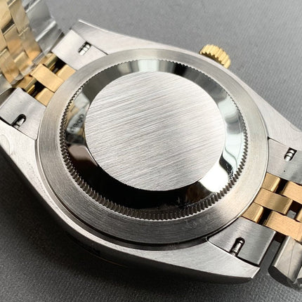 DATEJUST 41 TWO-TONE GREY DIAL DIAMOND NUMERALS