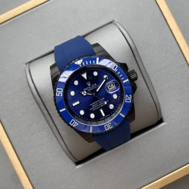SUBMARINER DATE 41 BLACK CASE BLUE DIAL