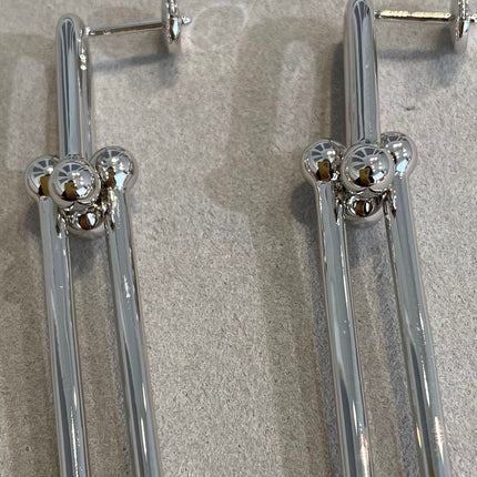 HARDWARE DOUBLE LONG LINK EARRINGS