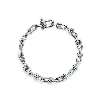 HARDWARE SMALL LINK 26 MOTIF SILVER BRACELET