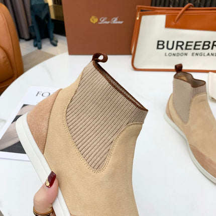 LP CHARMS ANKLE BOOTS BEIGE CASHMERE FABRIC