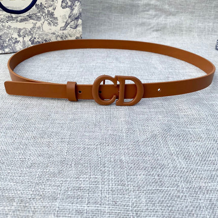 DIOR 26S BELT 20 MM IN BROWN CALFSKIN 673575