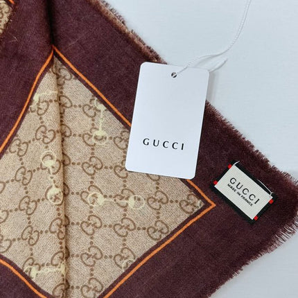 GUCCI 25S SCARF 140 IN CASHMERE 740366
