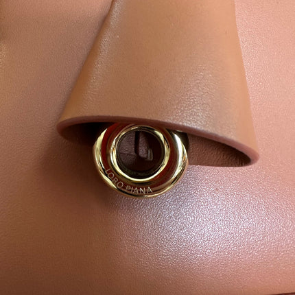 EXTRA BAG L27 IN GINGER ORANGE SMOOTH CALFSKIN WITH GOLD HARDWARE