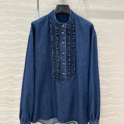 VALENTINO LONG SLEEVE DENIM SHIRT 261428