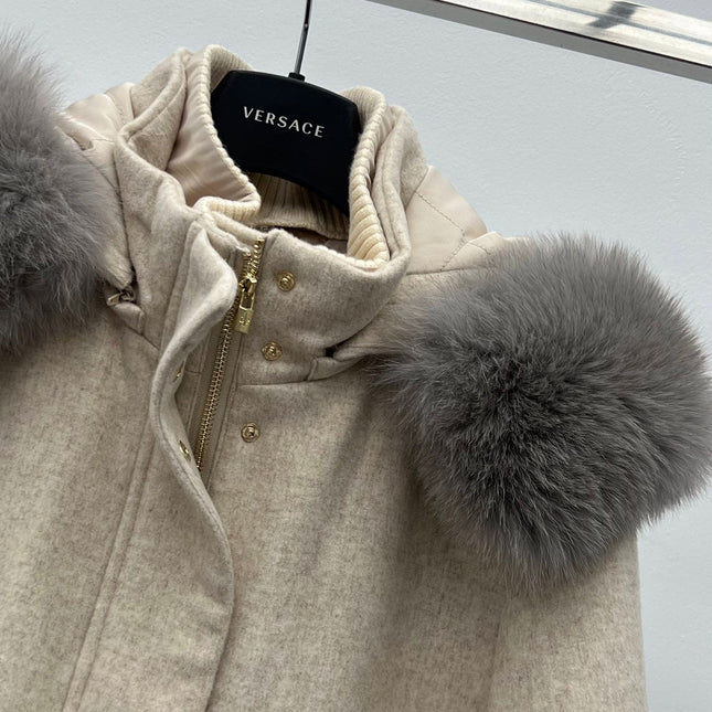 LP 26S FUR-COLLAR KNIT JACKET 471