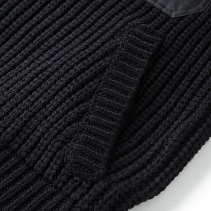 PRADA ZIP-UP IN BLACK WOOL