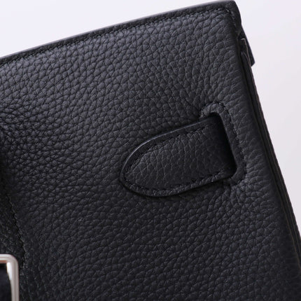 HAC A DOS PM BACKPACK 28 IN BLACK TOGO LEATHER
