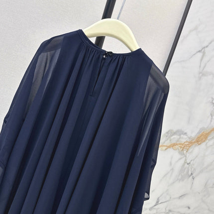 CHLOE FLUID MINI CAPE DRESS