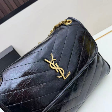 YSL 26S NIKI MEDIUM IN BLACK VINTAGE LEATHER