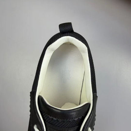 HERMES 26S TRAIL SNEAKER IN BLACK TECHNICAL FABRIC & LEATHER