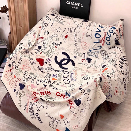 CHANEL 26S SCARF 135 IN CASHMERE AND SILK 307242