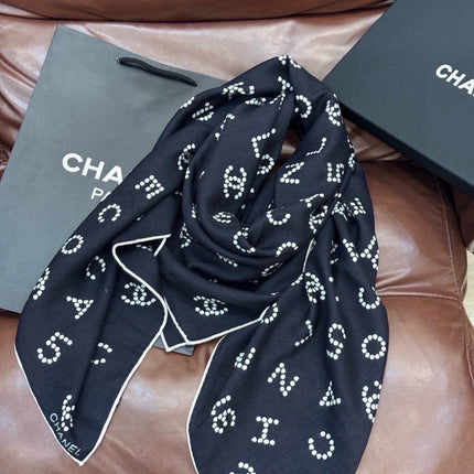 CHANEL 26S SCARF 135 IN CASHMERE AND SILK 309323