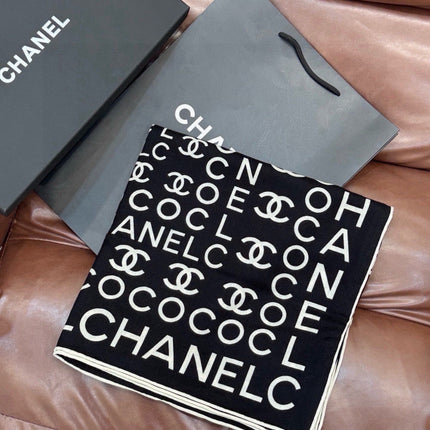CHANEL 26S SCARF 135 IN CASHMERE AND SILK 309349