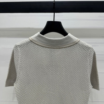 MIUMIU SHORT-SLEEVE KNIT POLO 269487