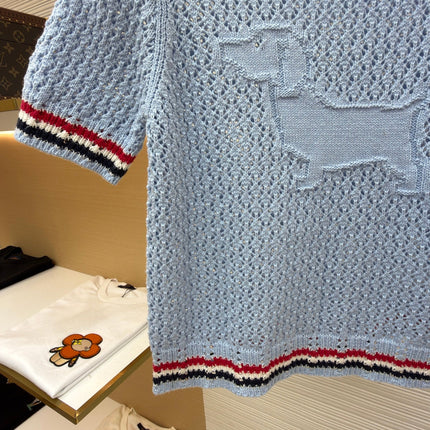 THOM 26S SHORT-SLEEVED KNIT TOP STYLE 155