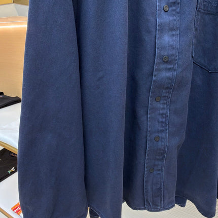 BALENCIAGA 26S HOODED DENIM JACKET 025