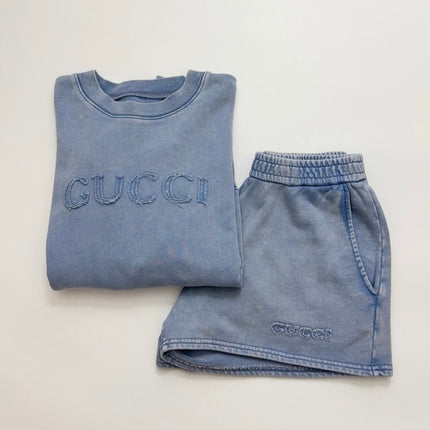 GUCCI 26S SWEATSHIRT AND SHORTS SET 188