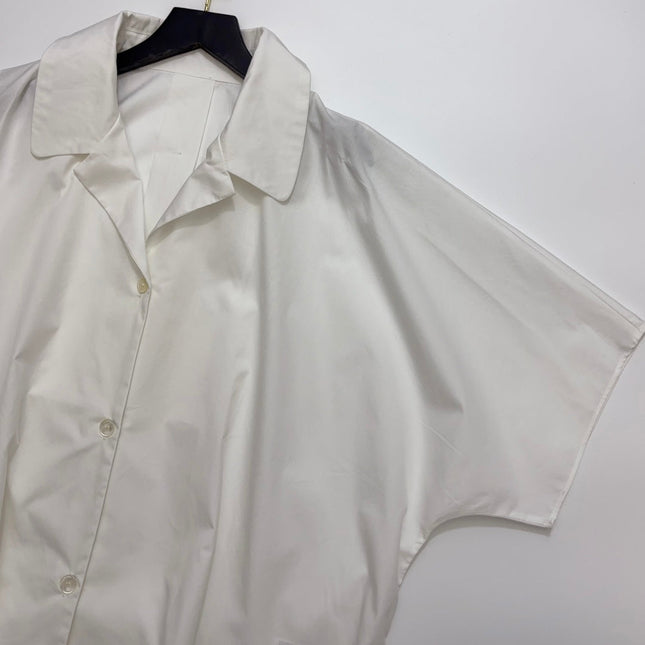 MAXMARA 26S SHORT-SLEEVE BELTED SHIRT 264