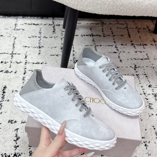 JIMMY CHOO 26S SNEAKERS IN GREY SUEDE