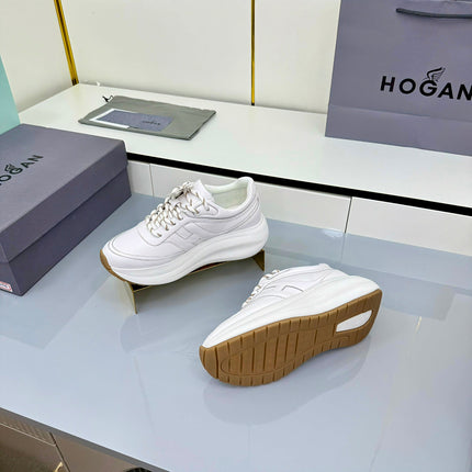 TOM FORD 26S HOGAN SNEAKERS IN WHITE CALFSKIN