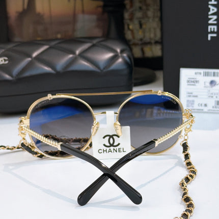 CHANEL 26S ROUND SUNGLASSES IN METAL FRAME 408120