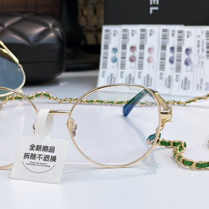 CHANEL 26S ROUND RECTANGULAR GLASSES IN METAL FRAME 408121