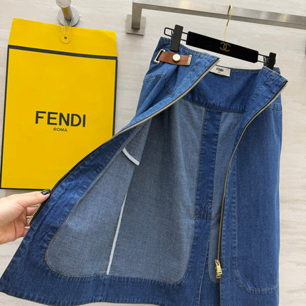 FENDI 26S DENIM SKIRT 409