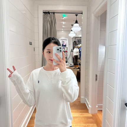 RALPH LAUREN 25S FLEECE SWEATSHIRT WITH EMBROIDERED LOGO 262