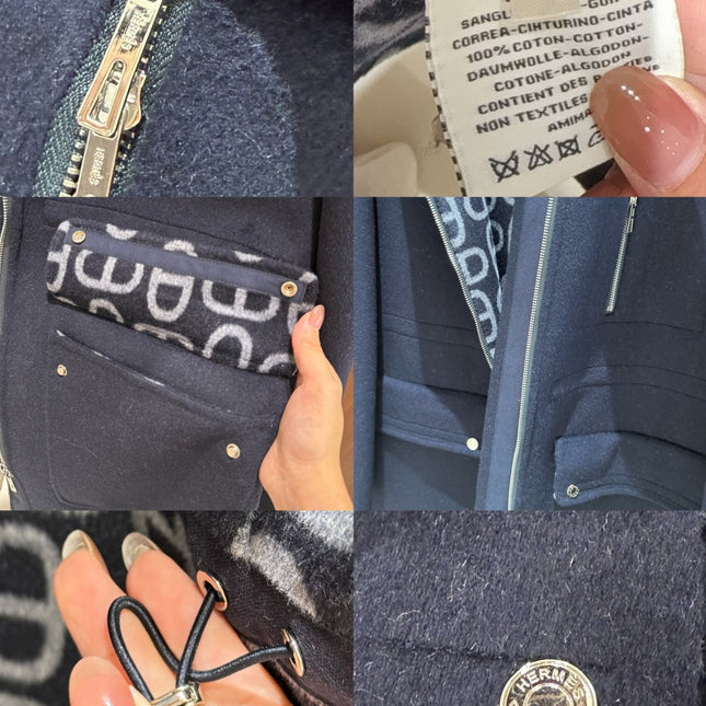 HERMES 25S WOOL COAT 102