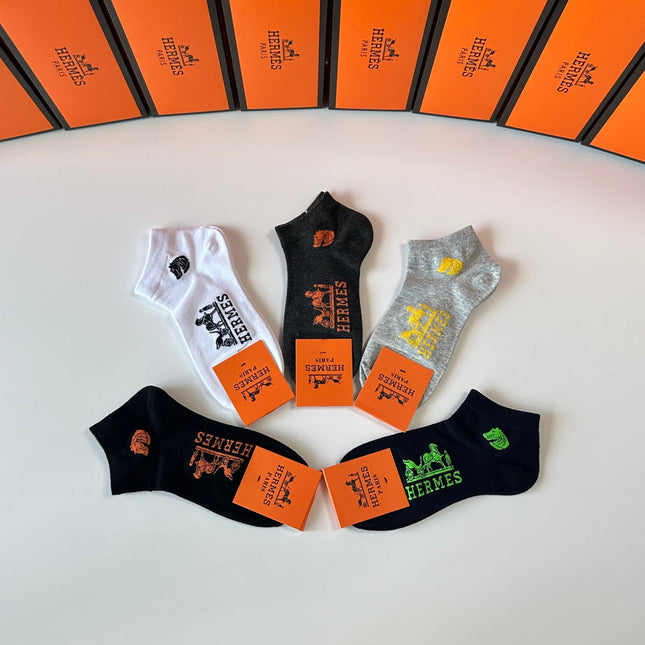 HERMES 26S ANKLE SOCKS 144066 (1 BOX)