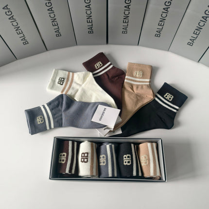 BALENCIAGA 26S ANKLE SOCKS 263813 (1 BOX)