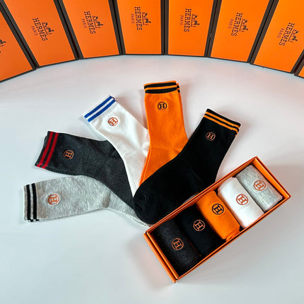 HERMES 26S CREW SOCKS 270771 (1 BOX)