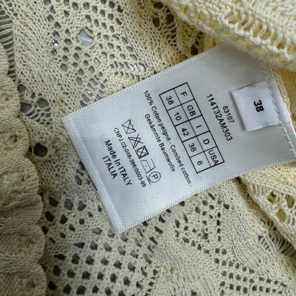 DIOR 25S HAND CROCHET VEST IN COTTON 264185