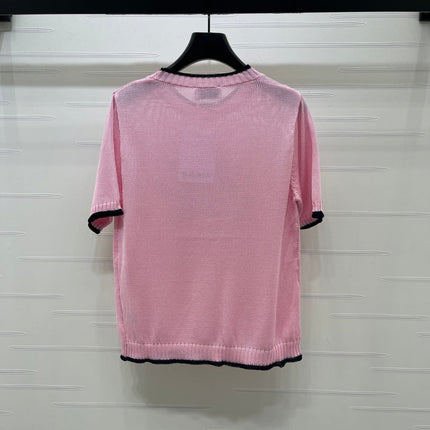 CHANEL 26S SHORT-SLEEVED KNIT SHIRT STYLE 1167
