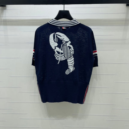 THOM 26S SHORT SLEEVE POLO KNIT TOP STYLE 258