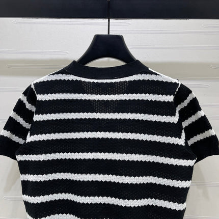 CHANEL 26S SHORT-SLEEVE KNIT TOP 1345