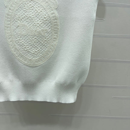 DIOR 26S SAILOR COLLAR KNIT TOP 1323