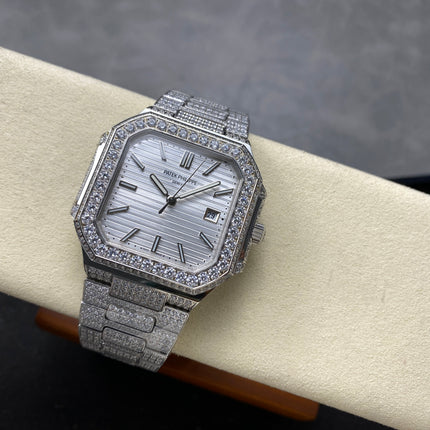 CUBITUS AUTOMATIC ALL STEEL ATTACHED DIAMOND SILVER DIAL