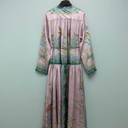 ZIMMERMANN 26 FLORAL PRINT LONG SLEEVE MIDI DRESS STYLE 226