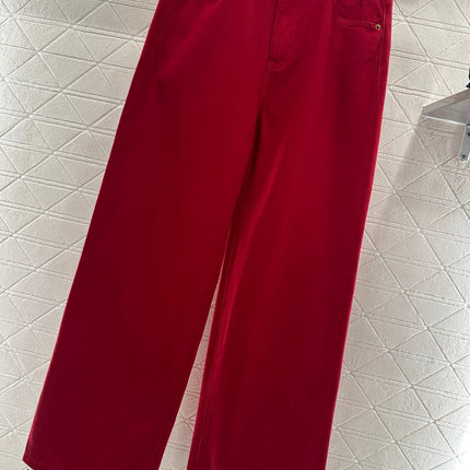 HERMES 25S HIGH-WAIST STRAIGHT JEANS 352