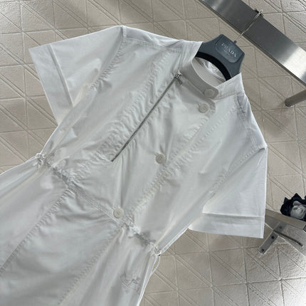 HERMES 25S SHORT-SLEEVE SHIRT DRESS 382