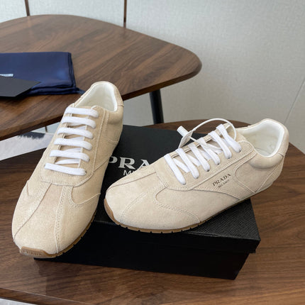 PRADA 25S SNEAKER IN LIGHT BEIGE SUEDE STYLE 11
