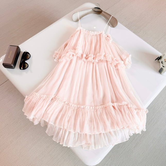 CHLOE 26S RUFFLE STRAP DRESS STYLE 120