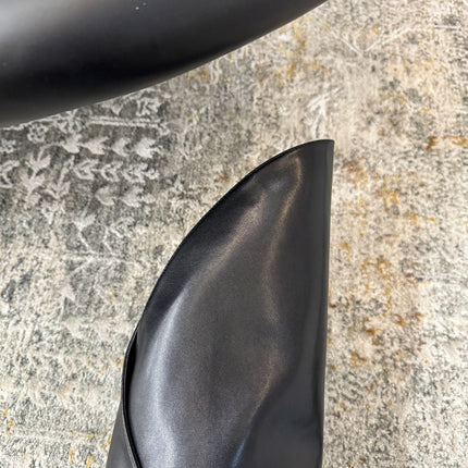 BALMAIN 26S BOOT 95 MM IN BLACK CALFSKIN