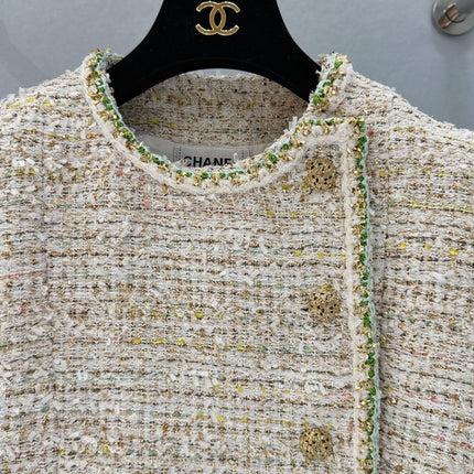 CHANEL 26S SHORT-SLEEVE TWEED JACKET 891