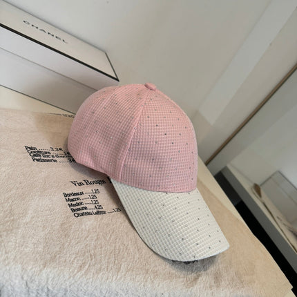 CHANEL 26S CRYSTAL-EMBELLISHED BASEBALL CAP 337795