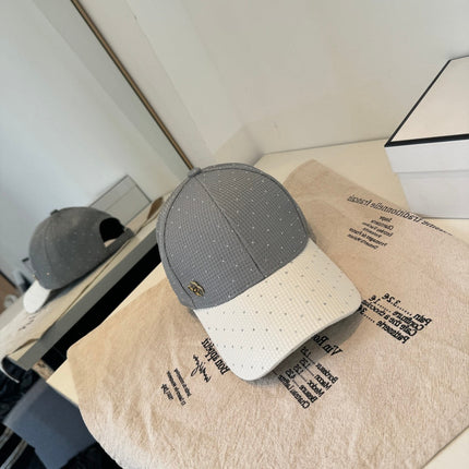 CHANEL 26S CRYSTAL-EMBELLISHED BASEBALL CAP 337799