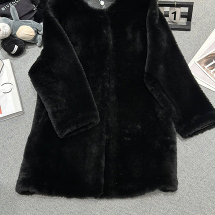 CHANEL 25S SHEEP FUR COAT 505