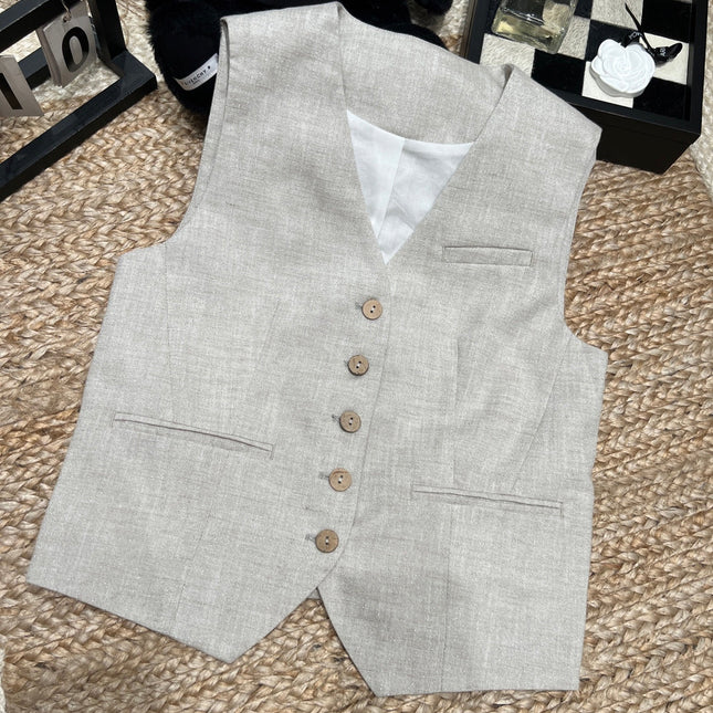 RALPH LAUREN 26S CLASSIC LINEN VEST 432